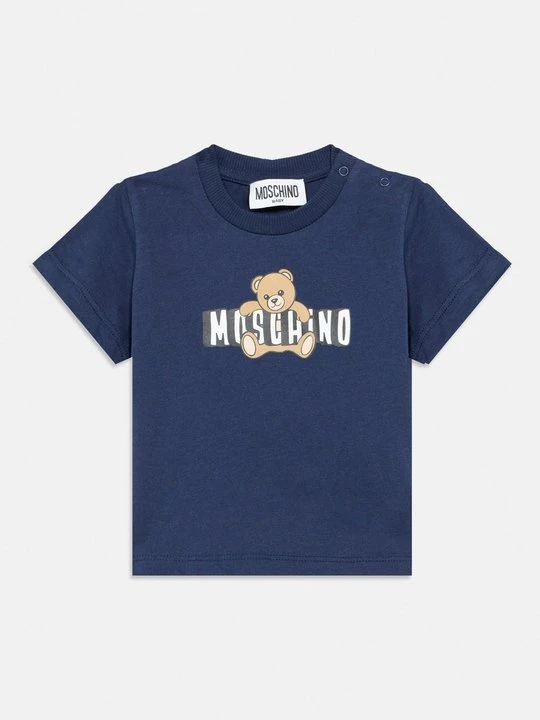 Zdjęcie produktu T-shirt z nadrukiem MOSCHINO granatowy