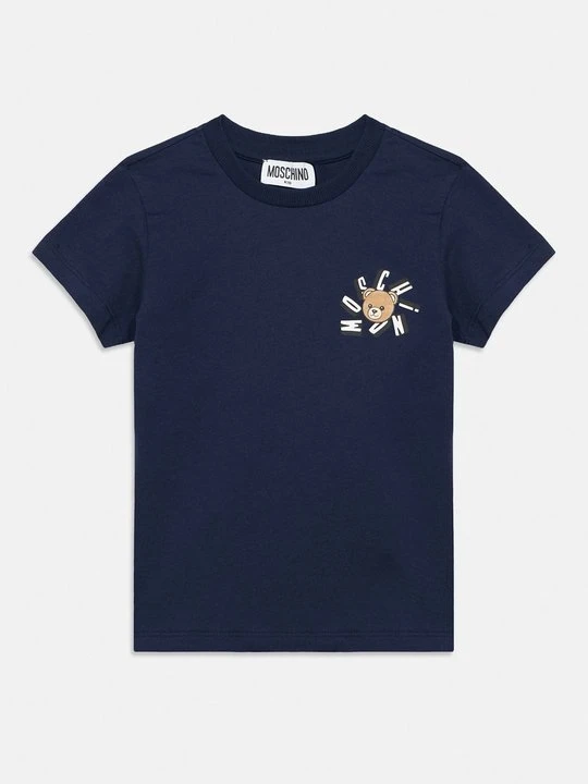 Zdjęcie produktu T-shirt z nadrukiem MOSCHINO granatowy