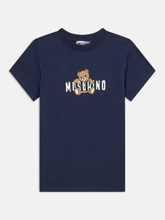 Zdjęcie produktu T-shirt z nadrukiem MOSCHINO granatowy