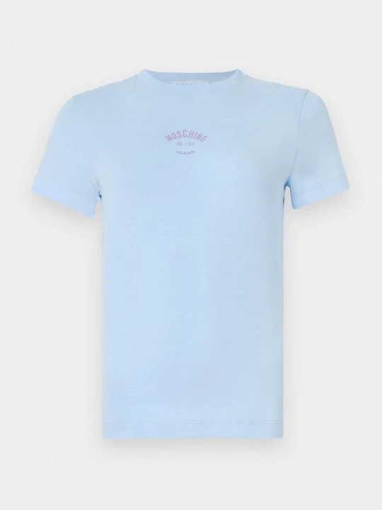 Zdjęcie produktu T-shirt z nadrukiem MOSCHINO jasnoniebieski
