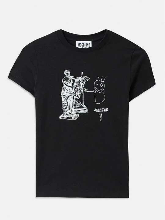 Zdjęcie produktu T-shirt z nadrukiem MOSCHINO czarny