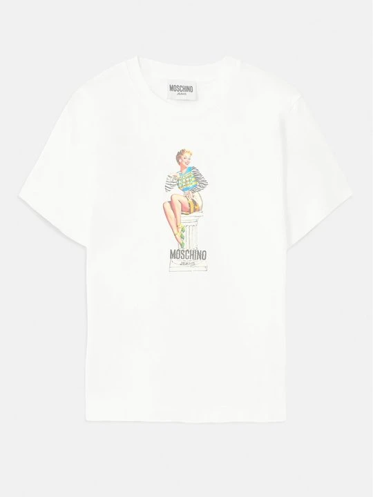 Zdjęcie produktu T-shirt z nadrukiem MOSCHINO biały