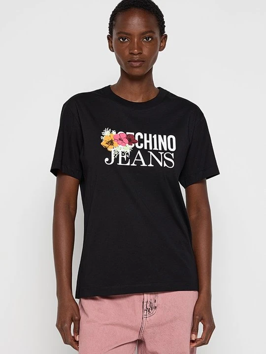 Zdjęcie produktu T-shirt z nadrukiem MOSCHINO czarny