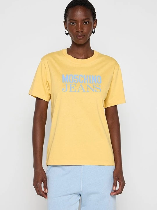 Zdjęcie produktu T-shirt z nadrukiem MOSCHINO żółty