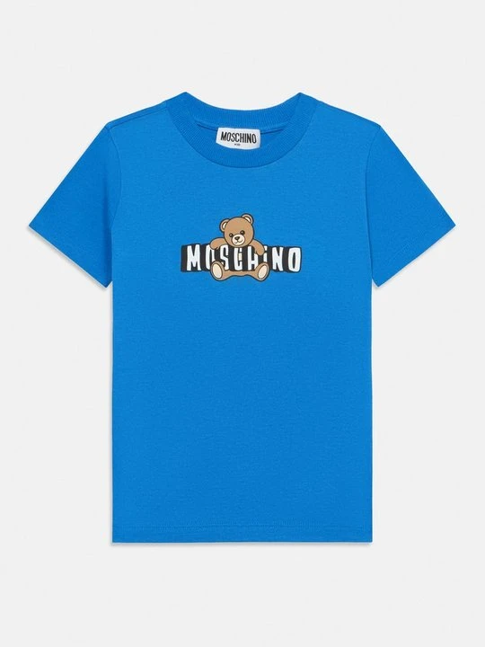 Zdjęcie produktu T-shirt z nadrukiem MOSCHINO niebieski