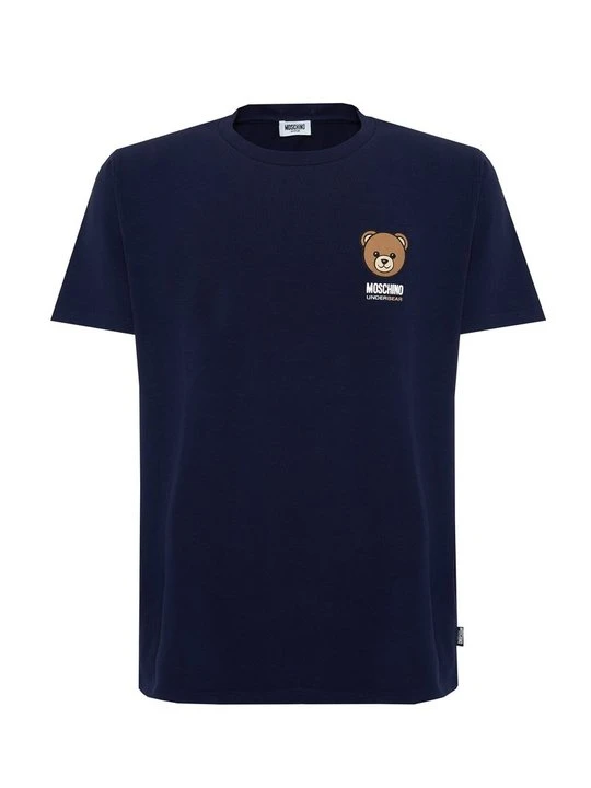 Zdjęcie produktu T-shirt z nadrukiem MOSCHINO niebieski