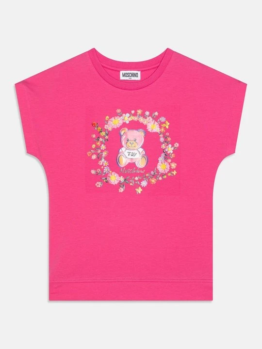 Zdjęcie produktu T-shirt z nadrukiem MOSCHINO różowy