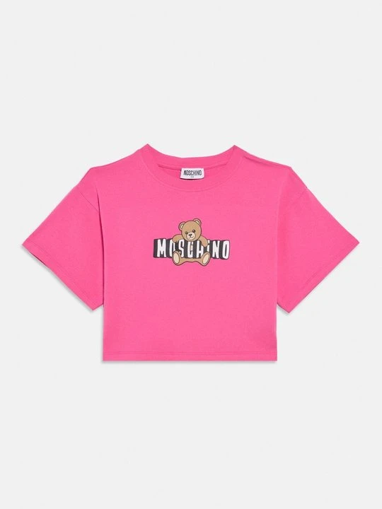 Zdjęcie produktu T-shirt z nadrukiem MOSCHINO różowy
