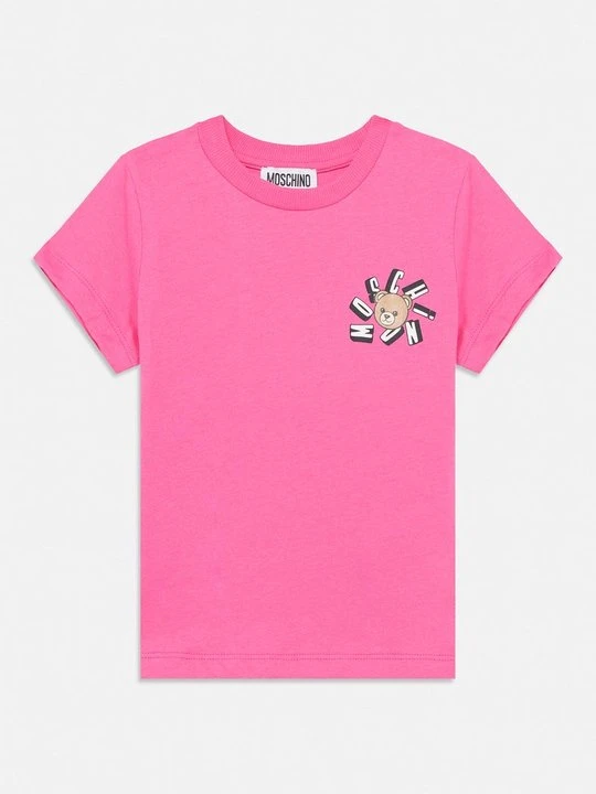 Zdjęcie produktu T-shirt z nadrukiem MOSCHINO różowy