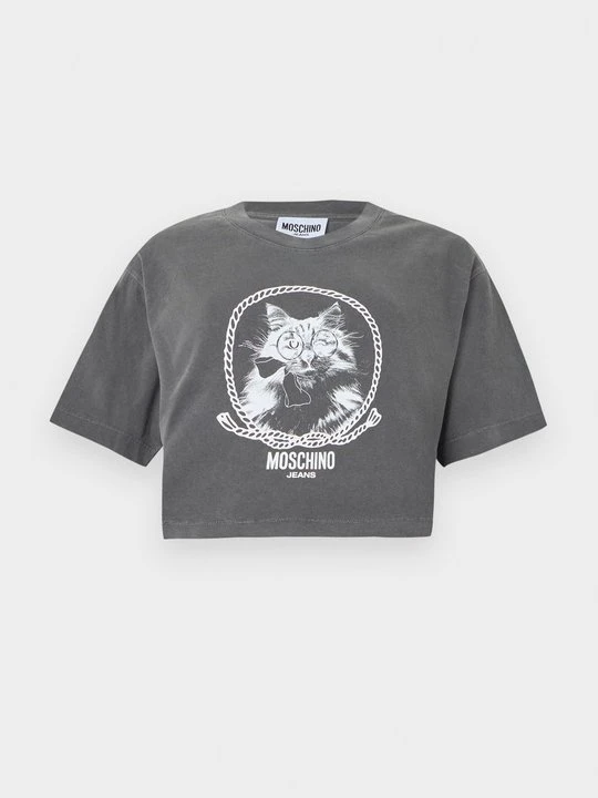 Zdjęcie produktu T-shirt z nadrukiem MOSCHINO szary