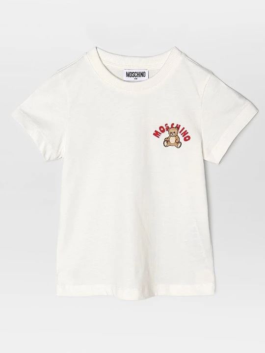 Zdjęcie produktu T-shirt z nadrukiem MOSCHINO szary