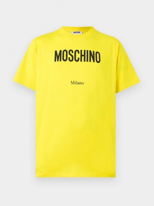 Zdjęcie produktu T-shirt z nadrukiem MOSCHINO żółty
