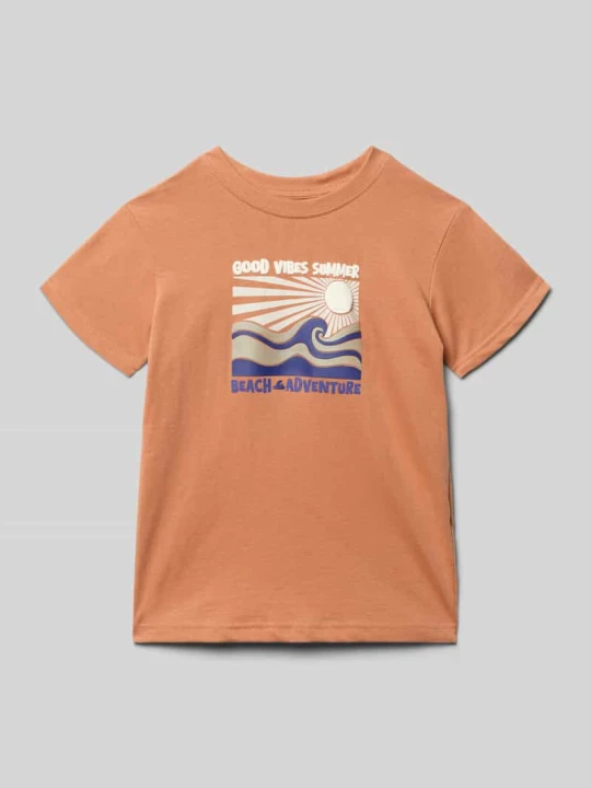 Zdjęcie produktu T-shirt z nadrukiem motywu BLUE SEVEN Miedziany