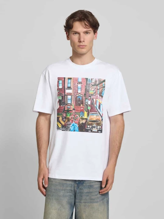 Zdjęcie produktu T-shirt z nadrukiem motywu Karl Kani Biały