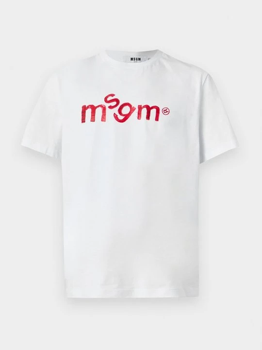 Zdjęcie produktu T-shirt z nadrukiem MSGM biały