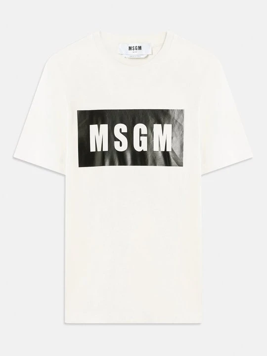 Zdjęcie produktu T-shirt z nadrukiem MSGM mleczny