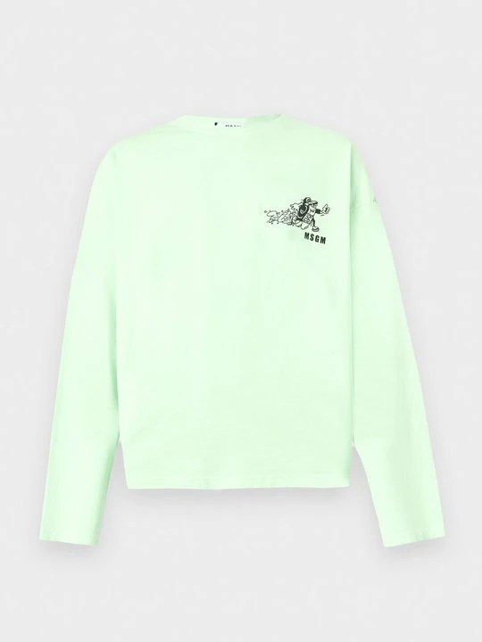 Zdjęcie produktu T-shirt z nadrukiem MSGM zielony