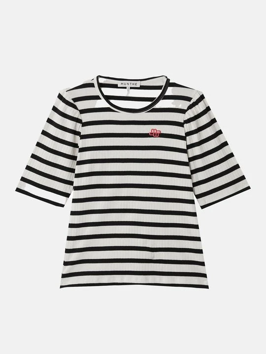 Zdjęcie produktu T-shirt z nadrukiem MUNTHE czarny