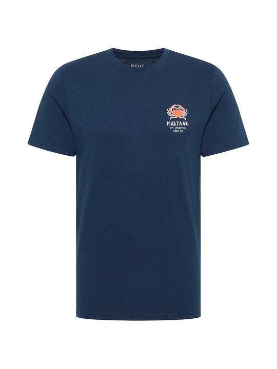 Zdjęcie produktu T-shirt z nadrukiem Mustang niebieski