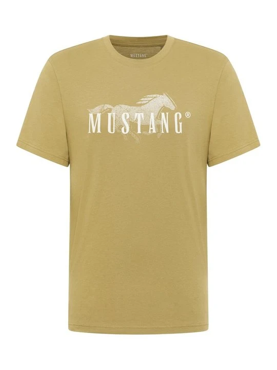 Zdjęcie produktu T-shirt z nadrukiem Mustang zielony