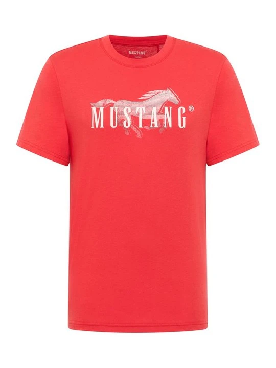 Zdjęcie produktu T-shirt z nadrukiem Mustang czerwony