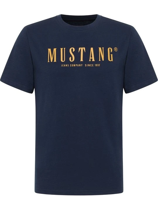 Zdjęcie produktu T-shirt z nadrukiem Mustang granatowy