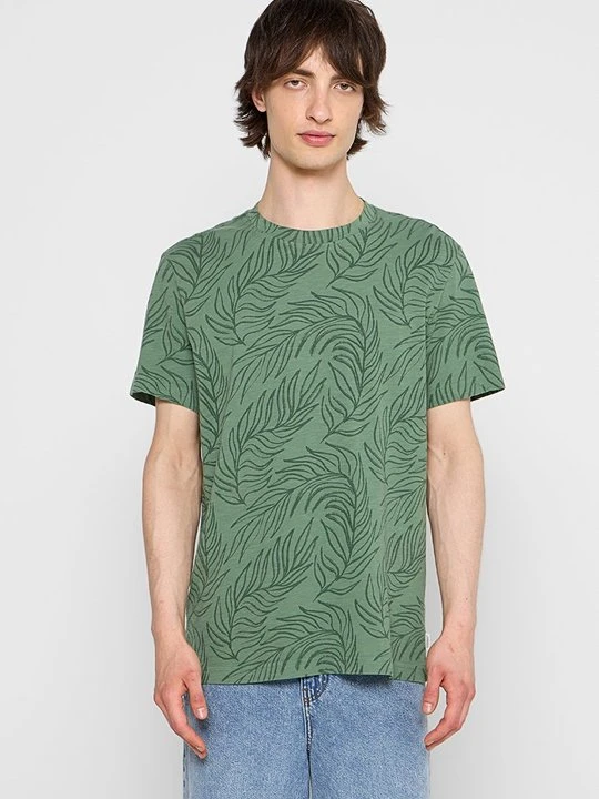 Zdjęcie produktu T-shirt z nadrukiem Mustang zielony