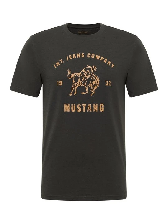 Zdjęcie produktu T-shirt z nadrukiem Mustang antracytowy