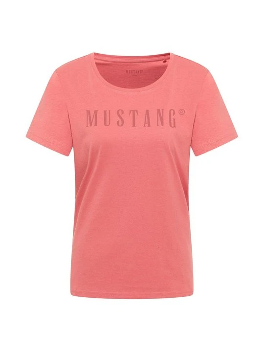Zdjęcie produktu T-shirt z nadrukiem Mustang jasnoróżowy