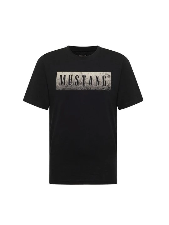 Zdjęcie produktu T-shirt z nadrukiem Mustang czarny
