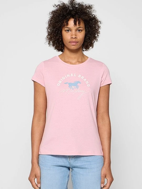 Zdjęcie produktu T-shirt z nadrukiem Mustang różowy