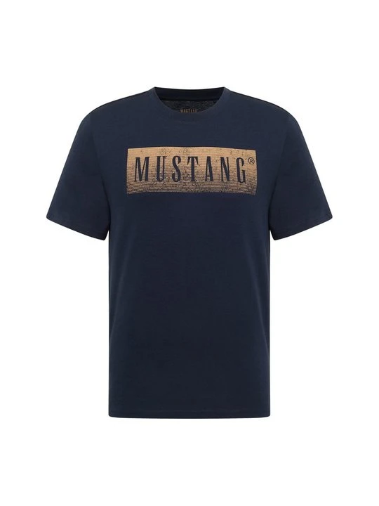 Zdjęcie produktu T-shirt z nadrukiem Mustang niebieski