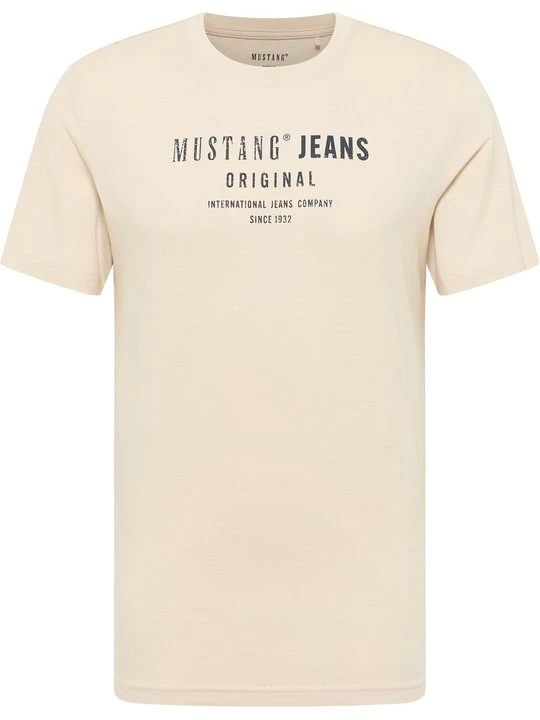 Zdjęcie produktu T-shirt z nadrukiem Mustang brązowy