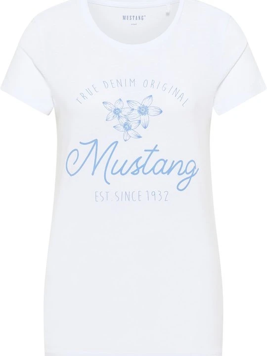 Zdjęcie produktu T-shirt z nadrukiem Mustang biały