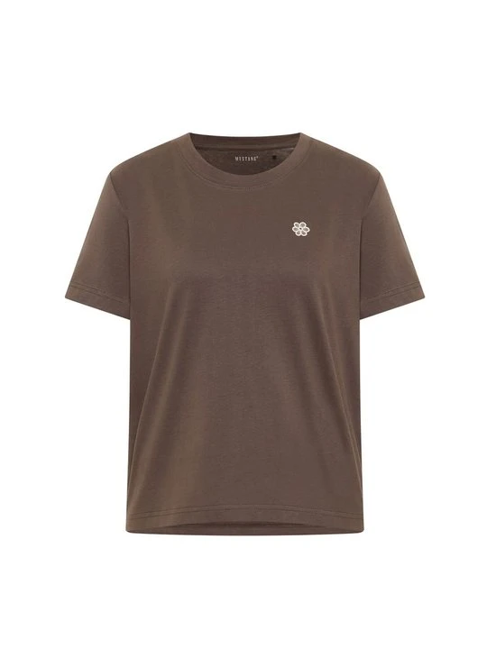 Zdjęcie produktu T-shirt z nadrukiem Mustang brązowy