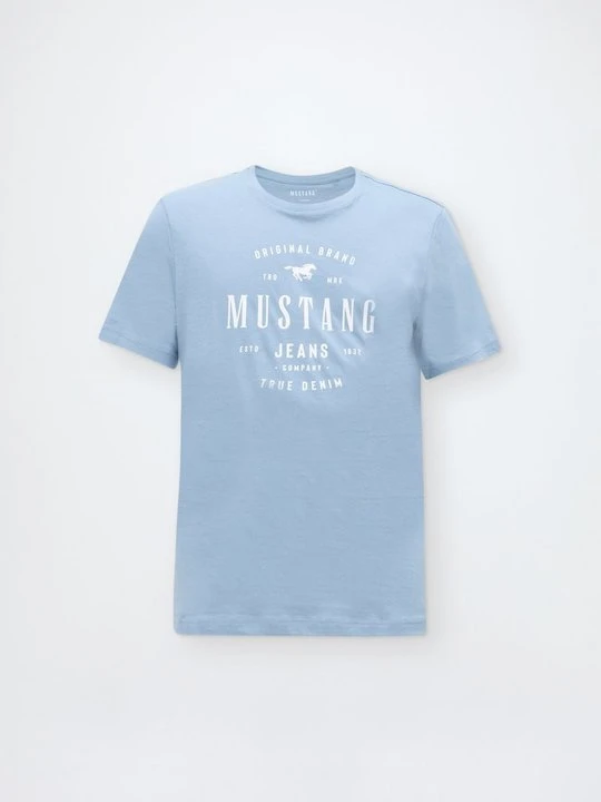 Zdjęcie produktu T-shirt z nadrukiem Mustang jasnoniebieski