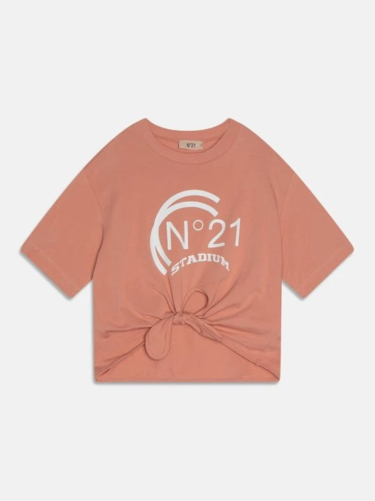 Zdjęcie produktu T-shirt z nadrukiem N°21 nude