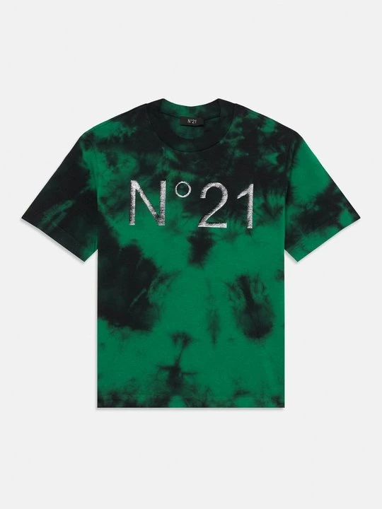 Zdjęcie produktu T-shirt z nadrukiem N°21 zielony