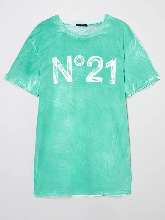 Zdjęcie produktu T-shirt z nadrukiem N°21 zielony