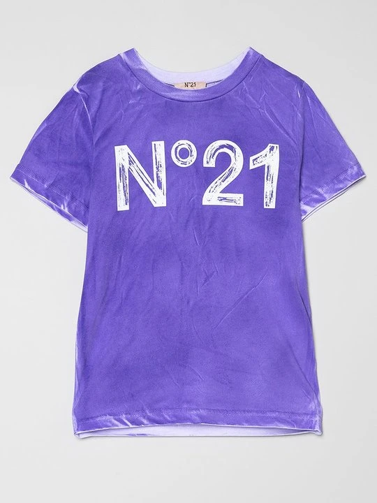 Zdjęcie produktu T-shirt z nadrukiem N°21 fioletowy