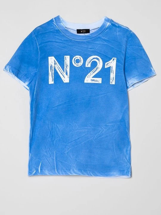 Zdjęcie produktu T-shirt z nadrukiem N°21 niebieski
