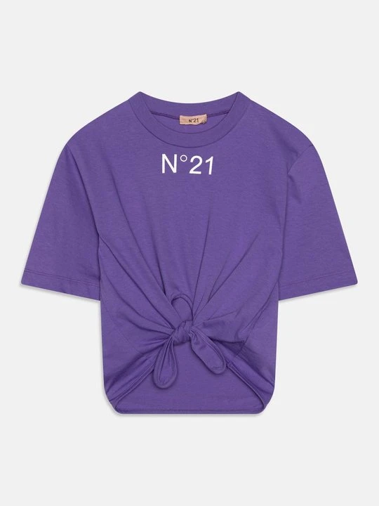 Zdjęcie produktu T-shirt z nadrukiem N°21 fioletowy