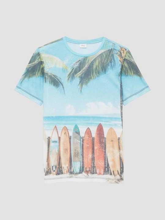 Zdjęcie produktu T-shirt z nadrukiem na całej powierzchni s.Oliver