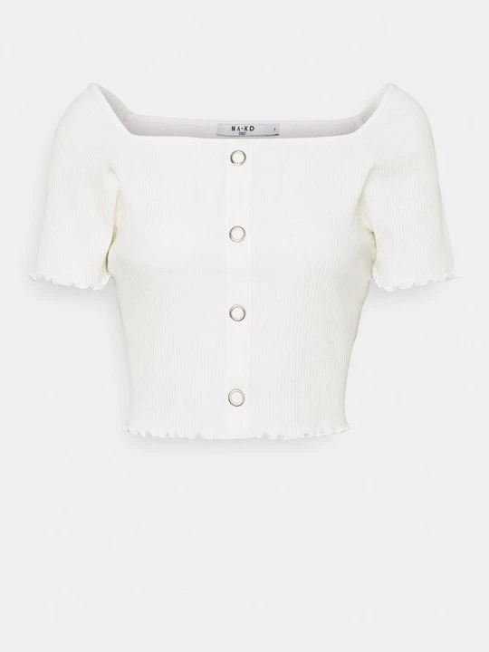 Zdjęcie produktu T-shirt z nadrukiem NA-KD biały