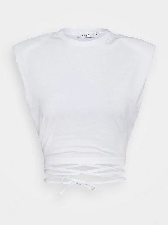 Zdjęcie produktu T-shirt z nadrukiem NA-KD biały