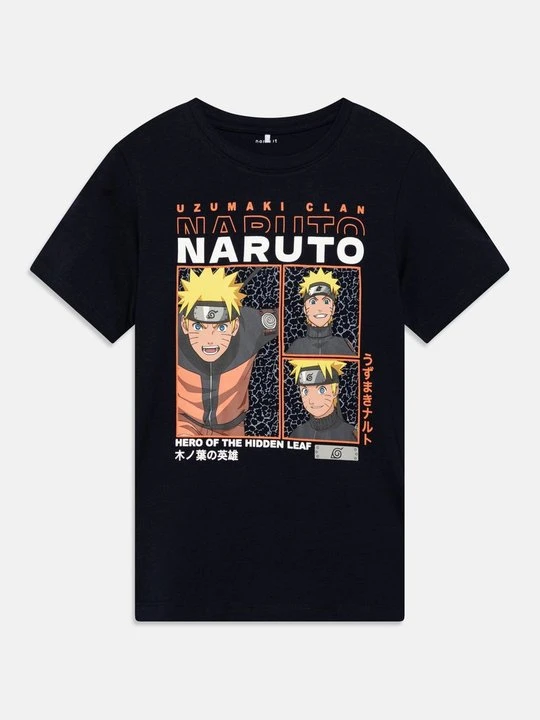 Zdjęcie produktu T-shirt z nadrukiem NAME IT granatowy