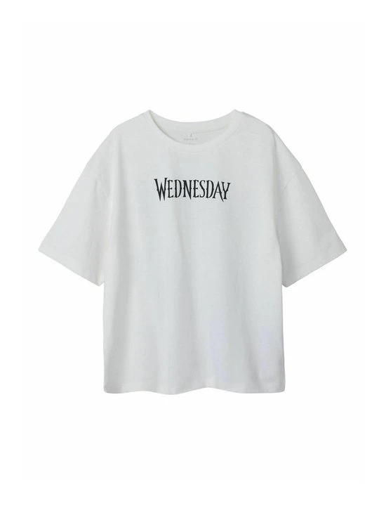 Zdjęcie produktu T-shirt z nadrukiem NAME IT mleczny