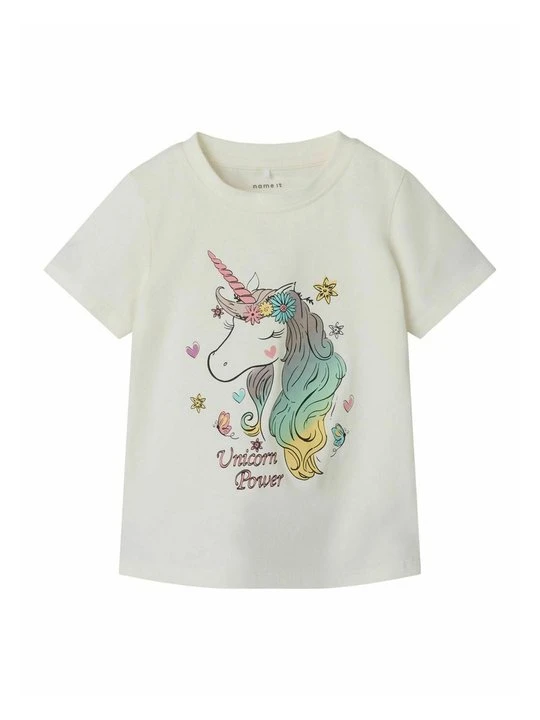Zdjęcie produktu T-shirt z nadrukiem NAME IT biały