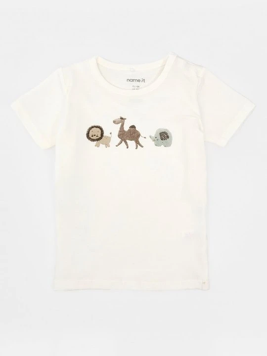Zdjęcie produktu T-shirt z nadrukiem NAME IT mleczny
