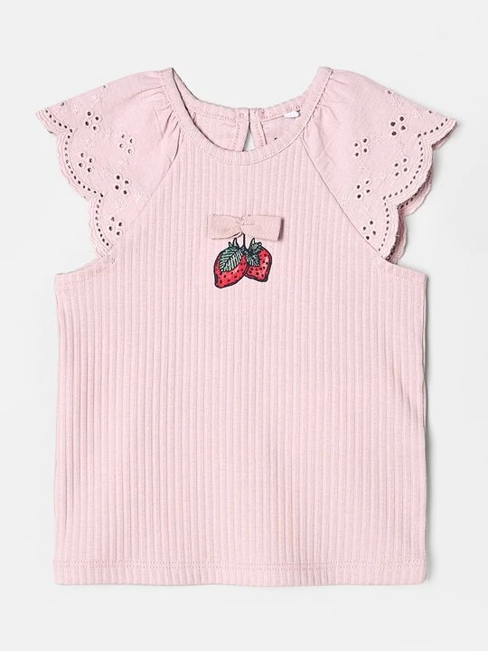 Zdjęcie produktu T-shirt z nadrukiem NAME IT jasnoróżowy